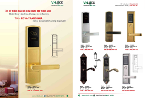 khóa thẻ từ khách sạn